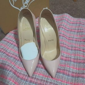 Christian Louboutin Nude Patent Leather Heels